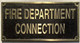 Signage  Cast Aluminum  - cast bronze color/cast brass color