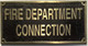 Sign Cast Aluminum  - cast bronze color/cast brass color