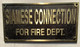 Sign Cast Aluminum  - cast bronze color/cast brass color