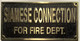 Cast Aluminum  - cast bronze color/cast brass color Sign