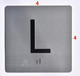 Elevator JAMB Plate with Braille - Elevator Floor Number Brush SILVER Sign