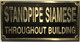 Signage  Cast Aluminum  - cast bronze color/cast brass color