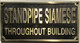 Cast Aluminum  - cast bronze color/cast brass color Signage