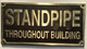 Cast Aluminum  - cast bronze color/cast brass color Signage