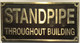 Cast Aluminum  - cast bronze color/cast brass color Sign