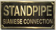 Signage  Cast Aluminum  - cast bronze color/cast brass color