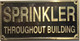 Signage  Cast Aluminum  - cast bronze color/cast brass color