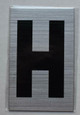 Apartment Number Sign  - Letter H