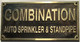 Sign Cast Aluminum  - cast bronze color/cast brass color