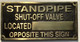 Cast Aluminum  - cast bronze color/cast brass color Signage