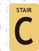 STAIR C  - STAIRWELL NUMBER  Signage