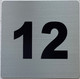 Apartment number 12 signage