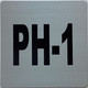 Signage Apartment number PH-1