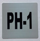 Apartment number PH-1 signage