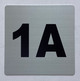 Signage Apartment number 1A