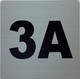 Signage Apartment number 3A