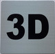 Apartment number 3D signage
