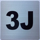 Sign Apartment number 3J