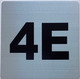 Sign Apartment number 4E