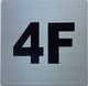 Sign Apartment number 4F