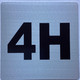 Sign Apartment number 4H