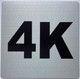 Sign Apartment number 4K