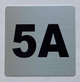 Signage Apartment number 5A