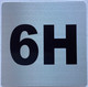 Sign Apartment number 6H