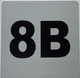 Sign Apartment number 8B