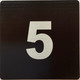 Apartment number 5 signage