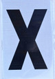 Apartment Number Sign  - Letter X