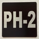 Sign Apartment number PH-2