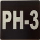 Signage Apartment number PH-3