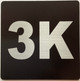 Signage Apartment number 3K