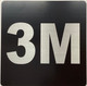 Signage Apartment number 3M