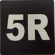 Apartment number 5R signage