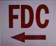 FDC Arrow Left SIGNAGE