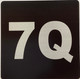 Apartment number 7Q signage