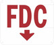 FDC Arrow Down Sign