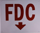 SIGN FDC Arrow Down