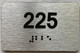 apt number sign silver 225