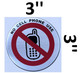 No Cell Phone Our Sticker Signage