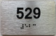 apt number sign silver 529