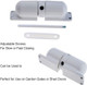 Self closing door mechanism (WHITE , up to 57 LBS, NY Law 27-2041.1)