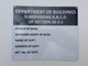 Department of Building Subdivisions A,B,C,D. Of Section 26-3.1 SIGNAGE (ALUMINIUM)