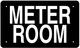 METER ROOM SIGN (BLACK Aluminium rust free)