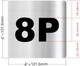 Apartment number 8P  - UNIT NUMBER 8P  (SILVER, DOUBLE SIDED TAPE) -Broadway Line