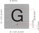 Sign Elevator JAMB Plate with Braille - Elevator Floor Number Brush SILVER