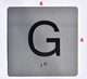 Signage  Elevator JAMB Plate with Braille - Elevator Floor Number Brush SILVER