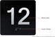 Elevator JAMB Plate with Braille - Elevator Floor Number BLACK